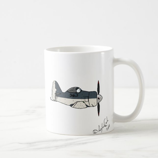 Aircraft Love Caricature Mug (Right)