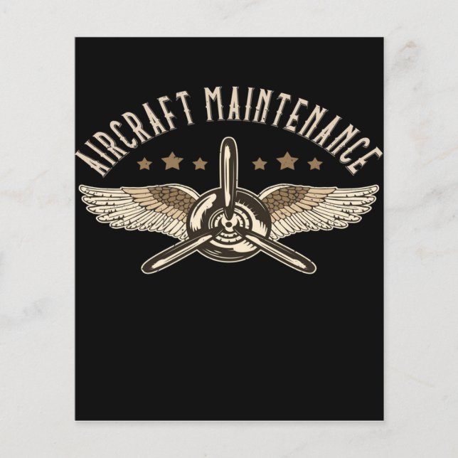 Aircraft Maintenance | Cool Design Flyer (Front)