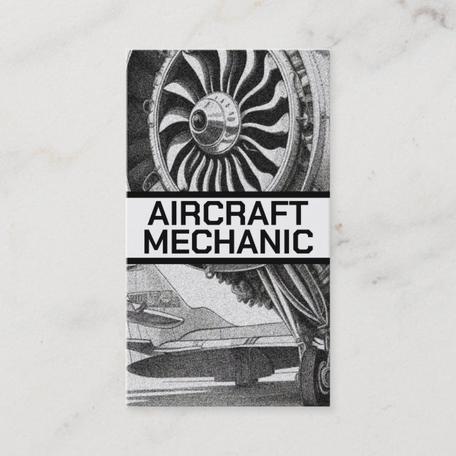 Aircraft Mechanic Business Card (Front)