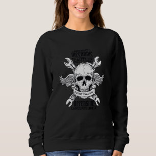 Aircraft Mechanic Flying Tools And Offensive Langu Sweatshirt