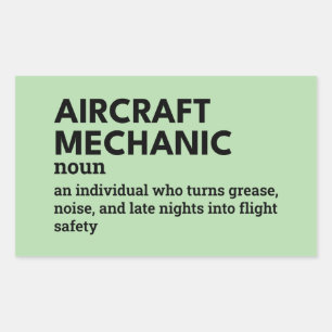 Aircraft Mechanic – Funny Aviation Technician Rectangular Sticker