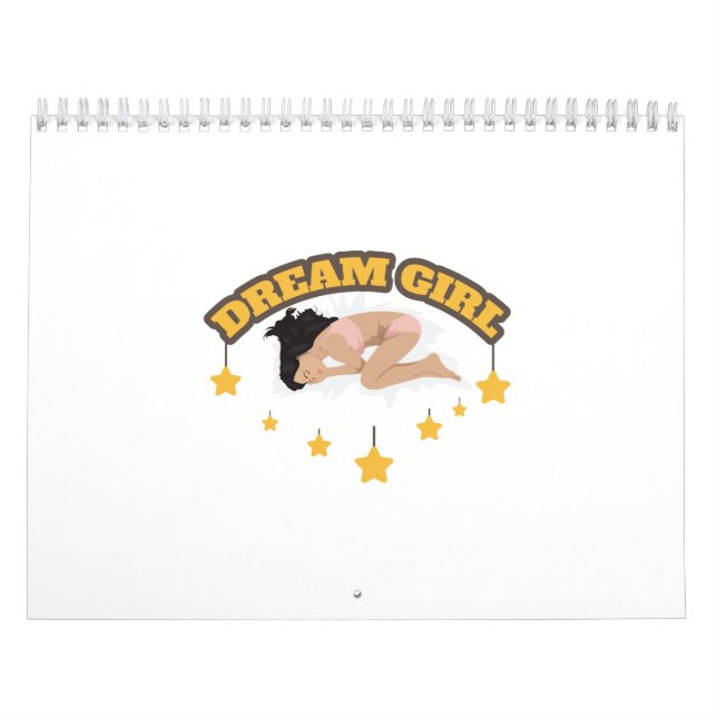 Aircraft Nose Art Dream Girl Gift Idea Calendar (Cover)