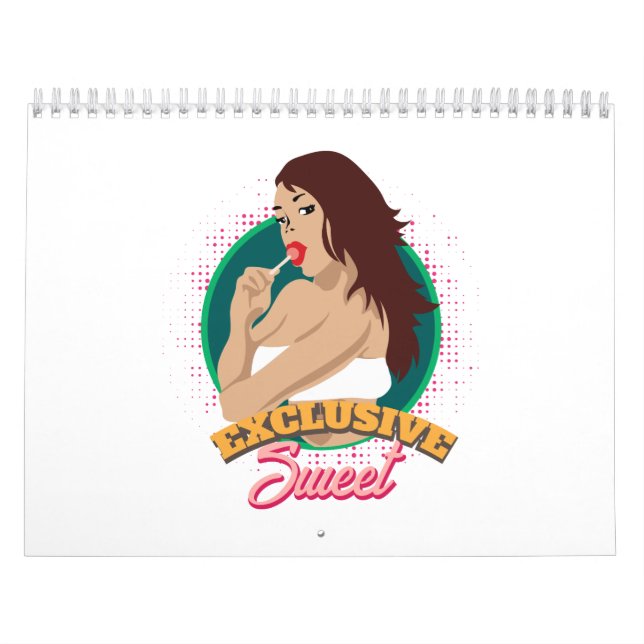 Aircraft Nose Art Girl Exclusive Sweet Gift Idea Calendar (Cover)