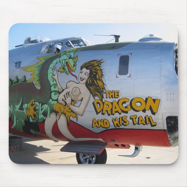 Aircraft Nose Art Mouse Mat (Front)