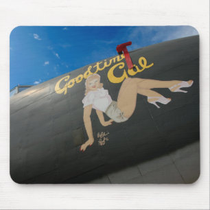 Aircraft Nose Art Mouse Pad