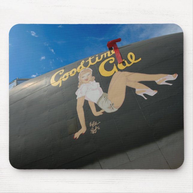 Aircraft Nose Art Mouse Pad (Front)