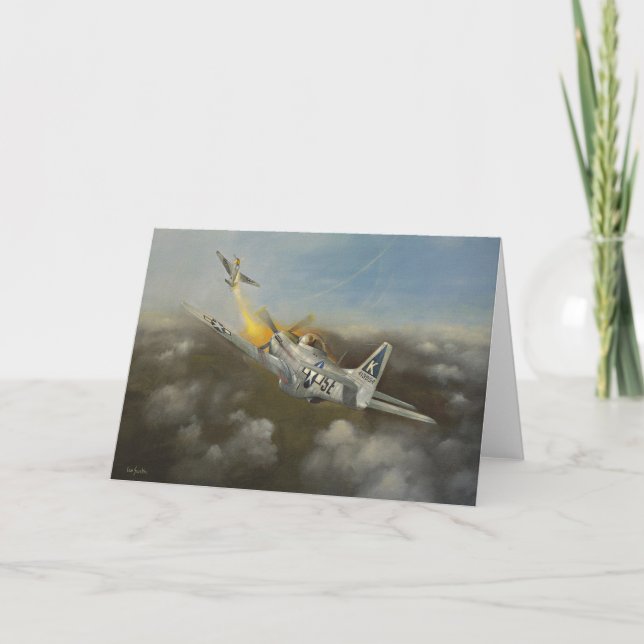 Aircraft - P51 Mustang Greetings Card (Front)