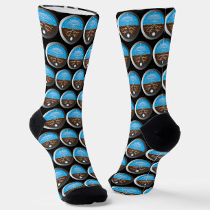 Aircraft Pilot and Captain Gyro Flight Instruments Socks