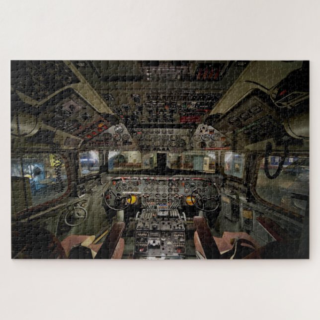 Aircraft Plane Cockpit Jigsaw Puzzle 1014 pc. (Horizontal)