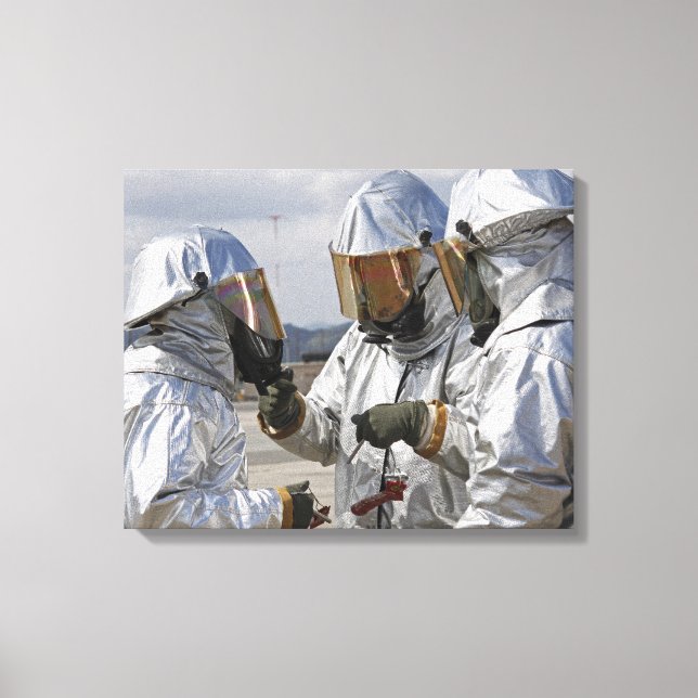 Aircraft Rescue Firefighter Marines Canvas Print (Front)