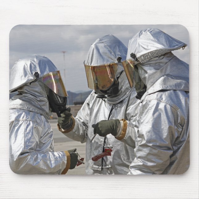 Aircraft Rescue Firefighter Marines Mouse Mat (Front)
