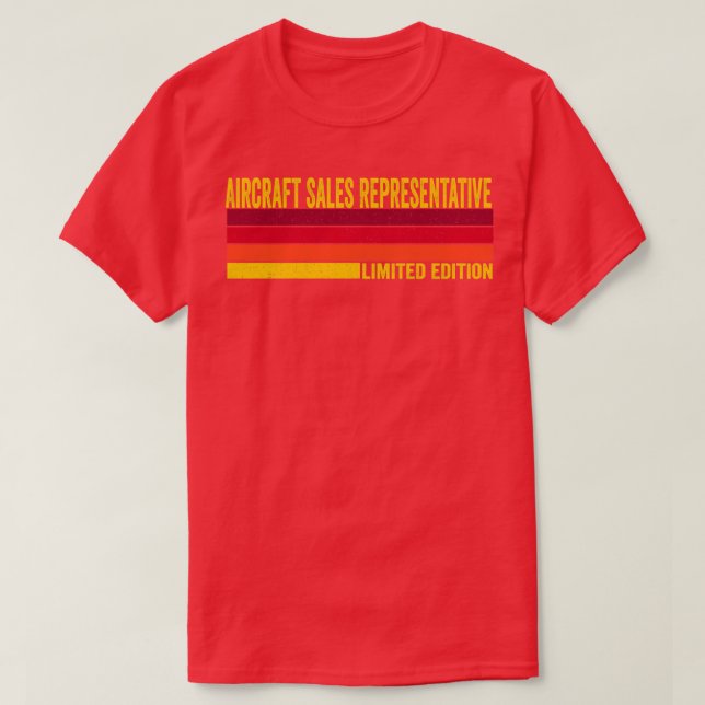 Aircraft Sales Representative T-Shirt (Design Front)