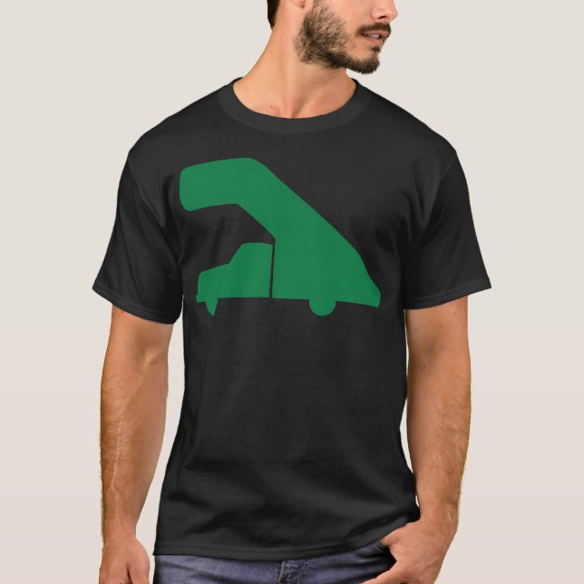 Aircraft Stairs gay pulse animal yoga  T-Shirt (Front)
