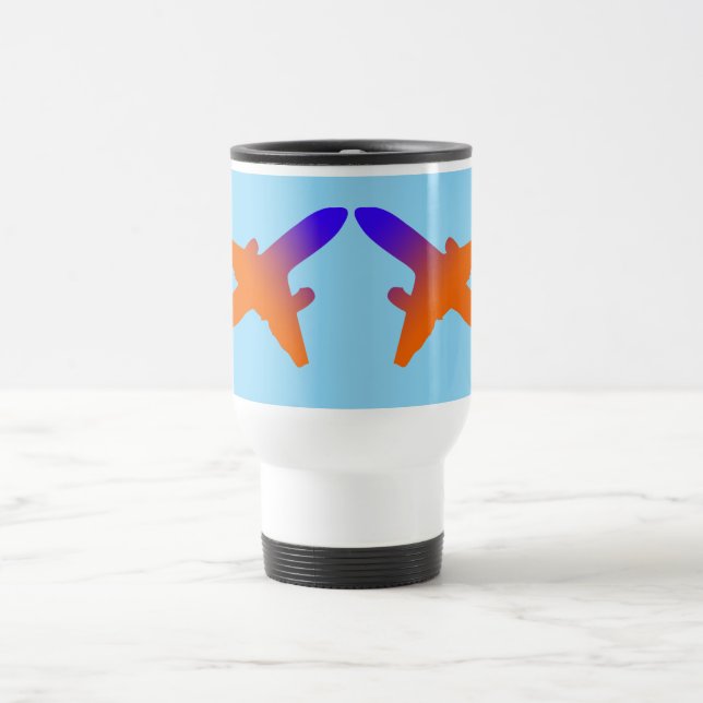 Aircrafts Take Off Travel Mug (Center)