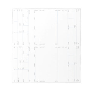 Aircrew Flight Deck Notes Card (Vertical) 4