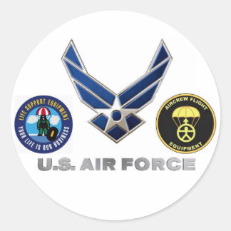 Aircrew Life Support and Aircrew Flight Equipment Classic Round Sticker