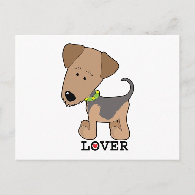 Airdale Lover Postcard (Front)