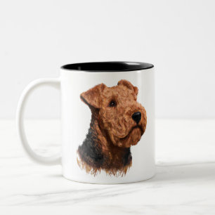 Airdale Terrier Lover Gift Two-Tone Coffee Mug