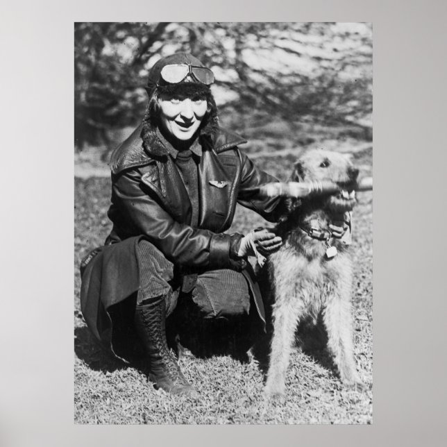 Airedale and Aviatrix, early 1920s Poster (Front)
