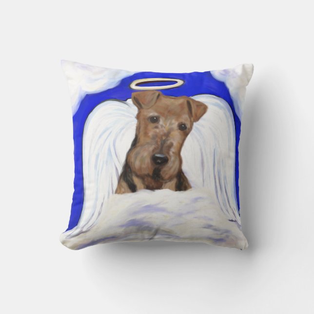 AIREDALE ANGEL CUSHION (Front)