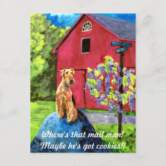 Airedale Barn Postcard