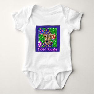 Airedale Birthday Baby Bodysuit