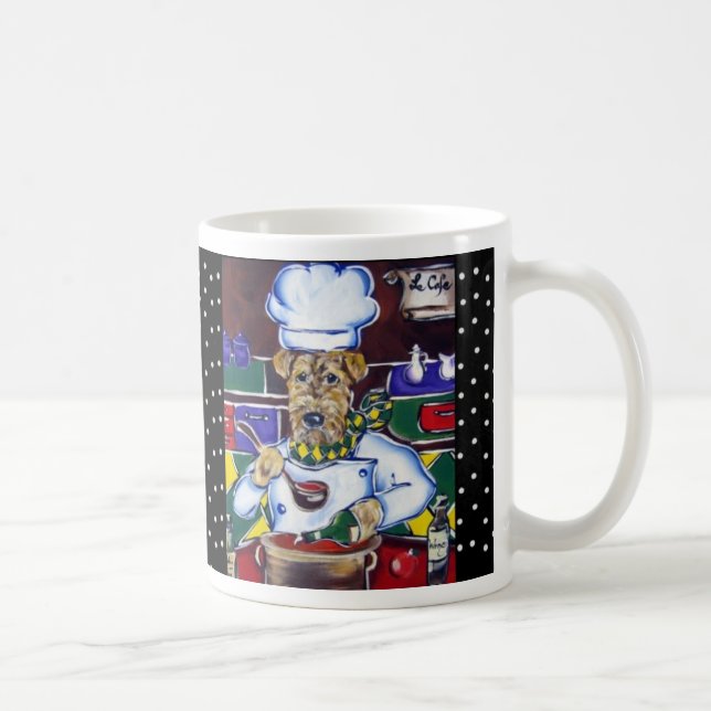 Airedale  Chef Coffee Mug (Right)