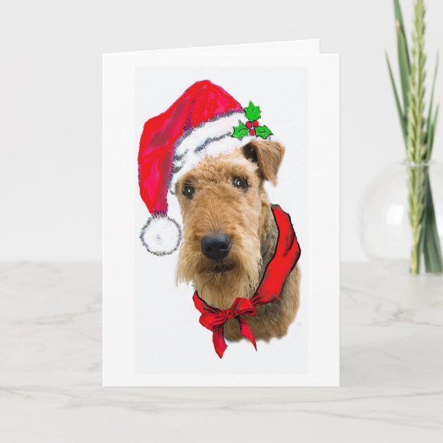 AIREDALE CHRISTMAS CARD (Front)