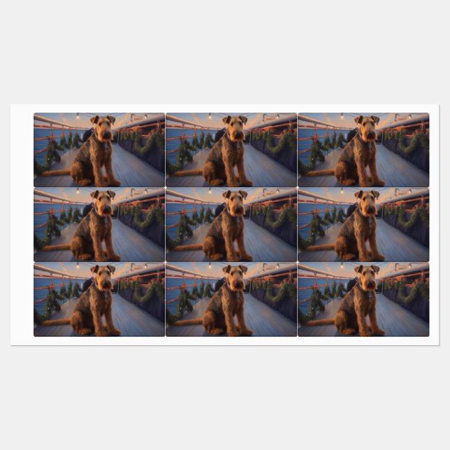 Airedale Christmas Cruise: Pawsome Holiday Delight (Sheet)