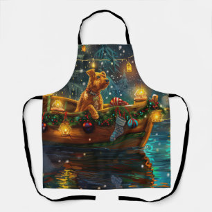 Airedale Christmas Festive Voyage Apron