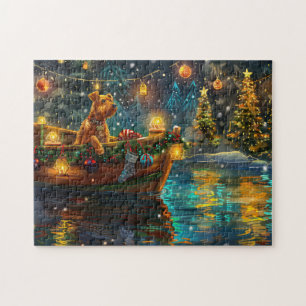 Airedale Christmas Festive Voyage Jigsaw Puzzle