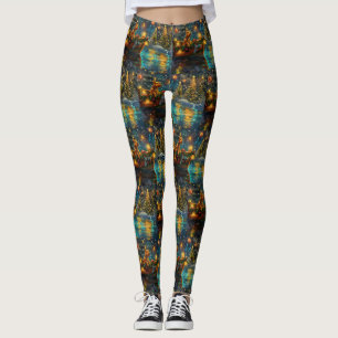 Airedale Christmas Festive Voyage Leggings
