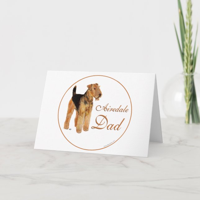 Airedale Father's Day Card (Front)