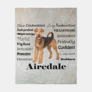 Airedale Fleece Blanket