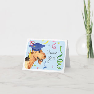 Airedale Graduate Thank You Card