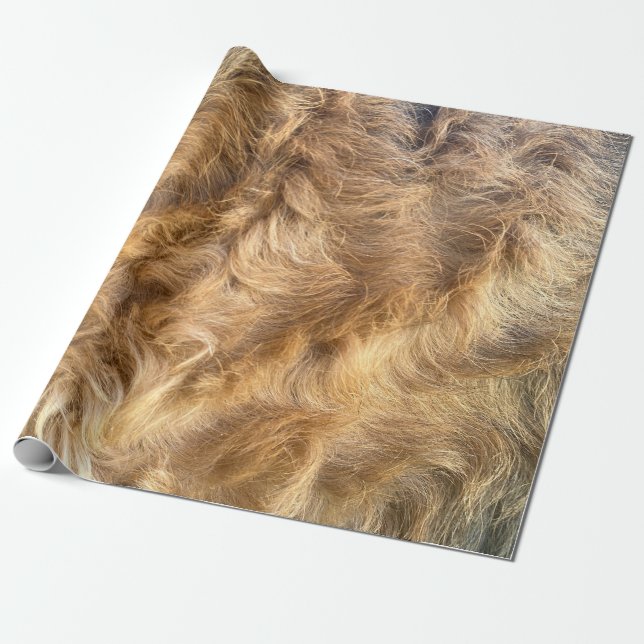 Airedale Hair Wrapping Paper (Unrolled)
