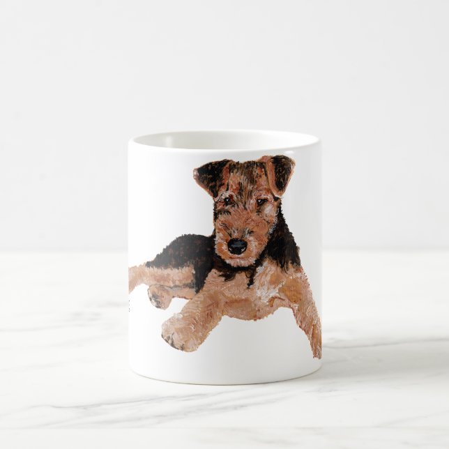 Airedale, Lakeland, Welsh Terrier Pup Coffee Mug (Center)