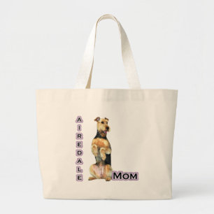 Airedale Mum 4 Large Tote Bag
