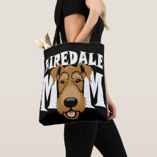 Airedale Mum Cute Airedale Terrier Dog Lover Gifts Tote Bag