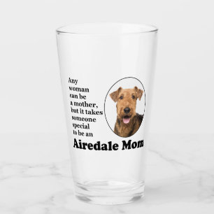 Airedale  Mum Glass Tumbler
