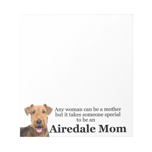 Airedale Mum Notepad (Front)
