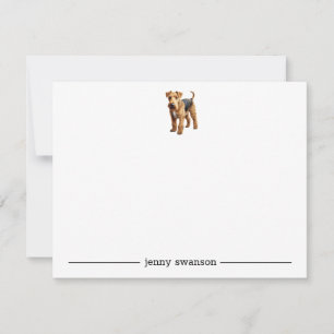 Airedale Personalised Note Cards