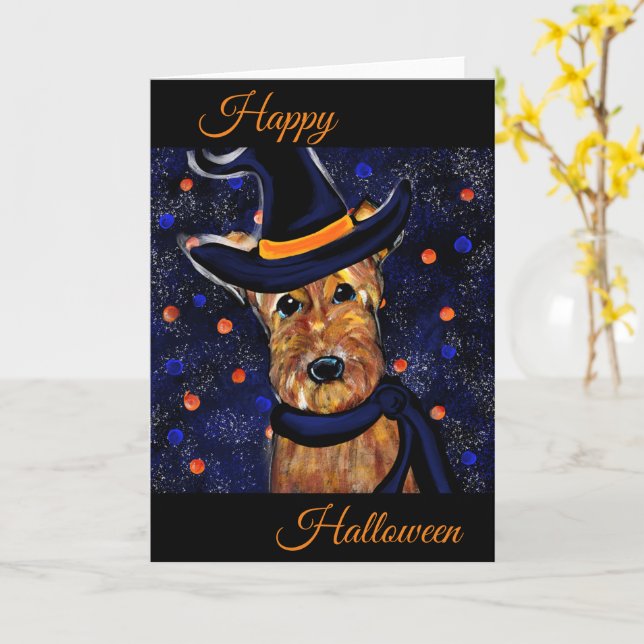 AIREDALE PIRATES CARD (Yellow Flower)
