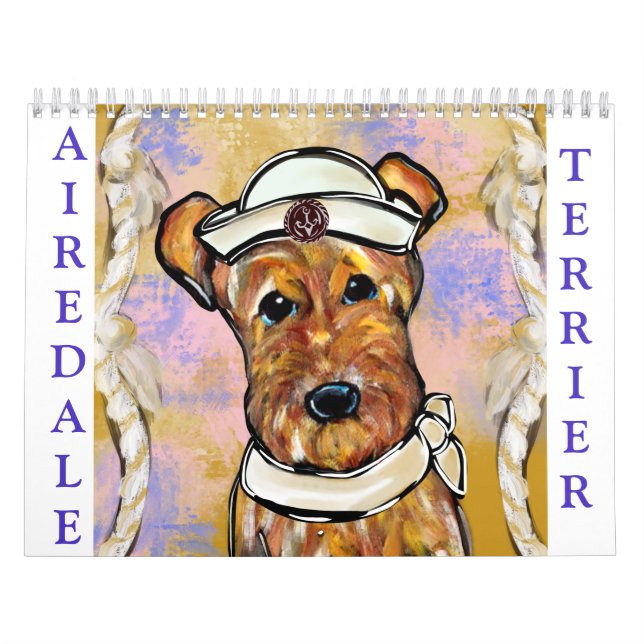 AIREDALE TERRIER  2026 CALENDAR (Cover)