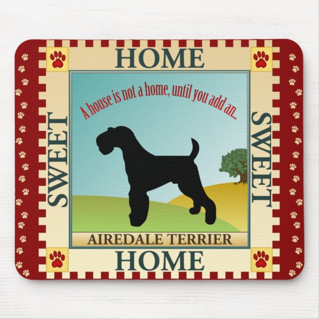 Airedale Terrier [ADT] Mouse Mat (Front)