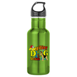 Airedale Terrier Agility Dog 532 Ml Water Bottle