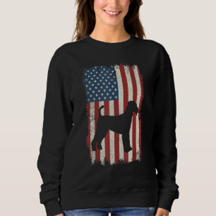 Airedale Terrier American Flag Usa Dog Puppy Us Sweatshirt