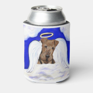 Airedale Terrier Angel Can Cooler