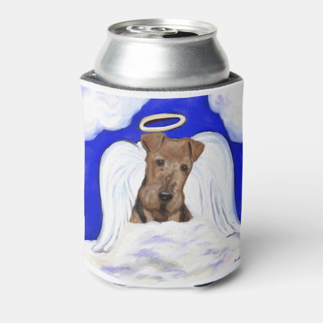 Airedale Terrier Angel Can Cooler (Can Back)