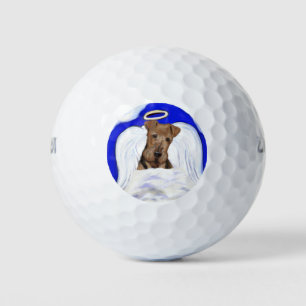 Airedale Terrier Angel Golf Balls